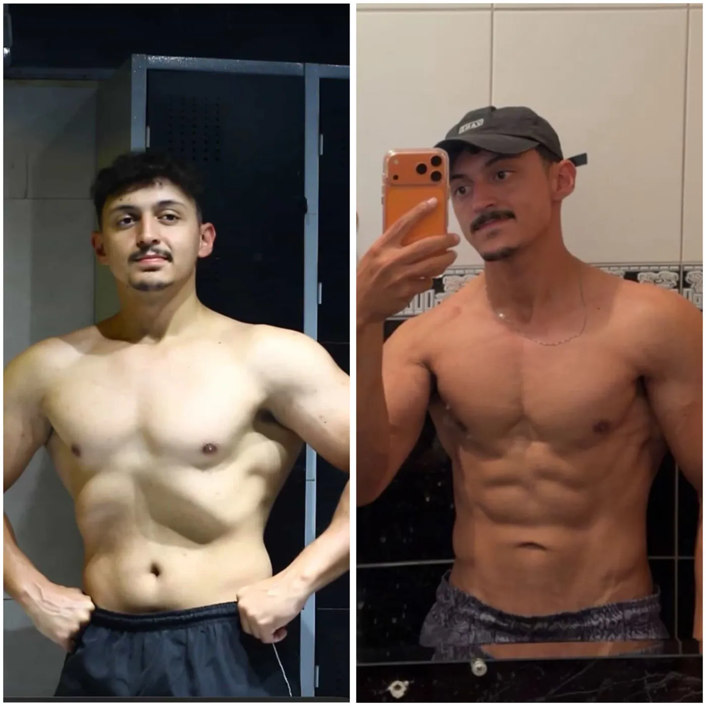 Antes e depois de paciente da consultoria NutriHigu