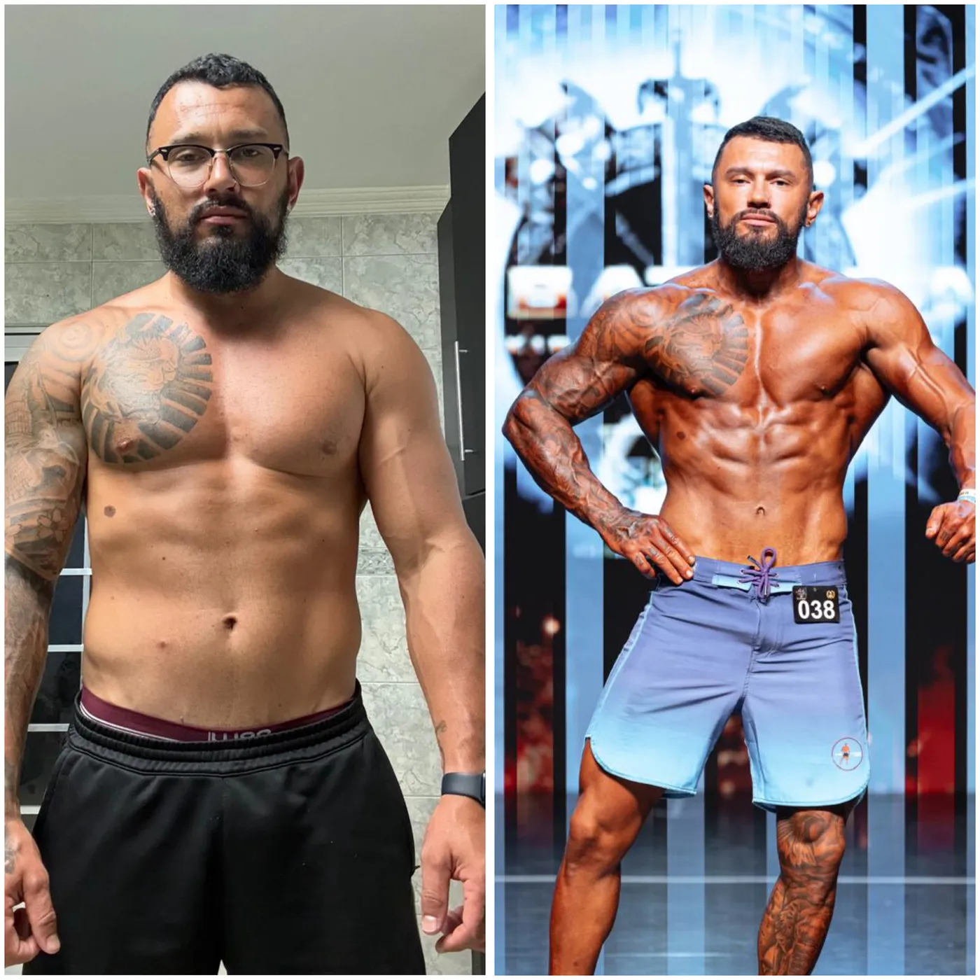 Antes e depois de paciente da consultoria NutriHigu