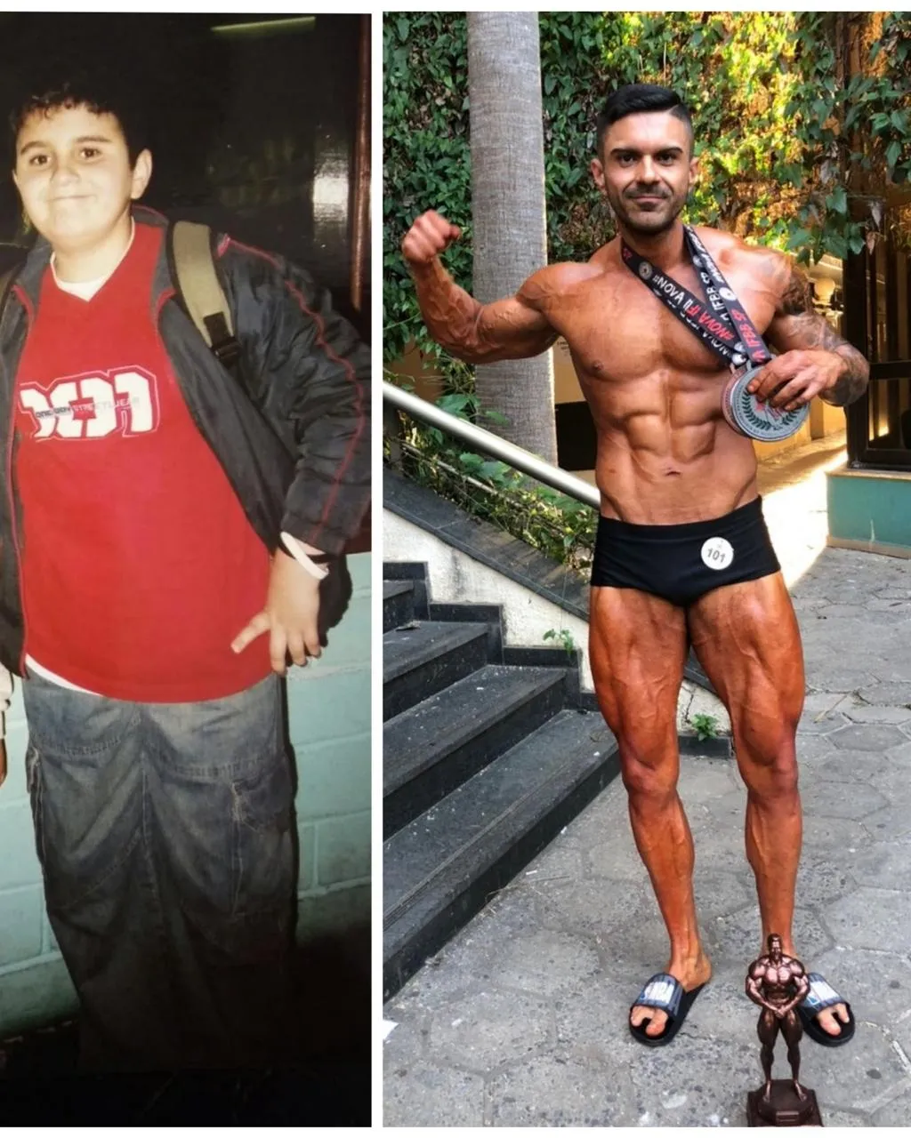 Antes e depois de paciente da consultoria NutriHigu